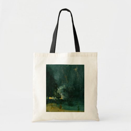 James Whistler _ Nocturne in Black and Gold Tote Bag