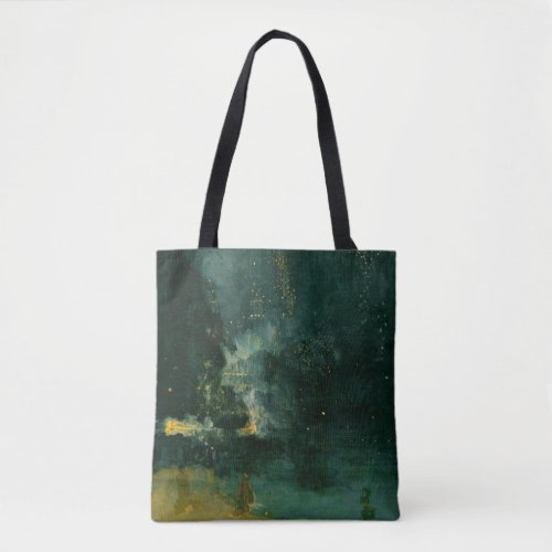 James Whistler _ Nocturne in Black and Gold Tote Bag