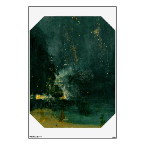 James Whistler _ Nocturne in Black and Gold Wall Decal