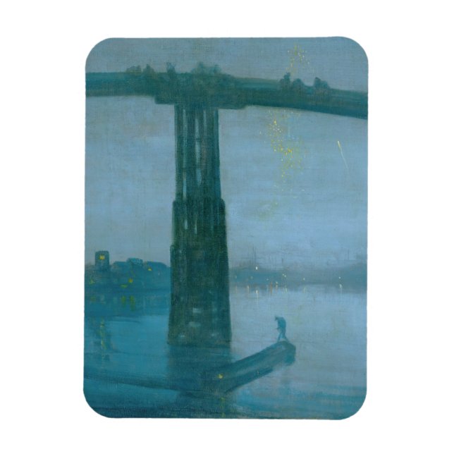 James Whistler - Nocturne, Old Battersea Bridge  Magnet (Vertical)