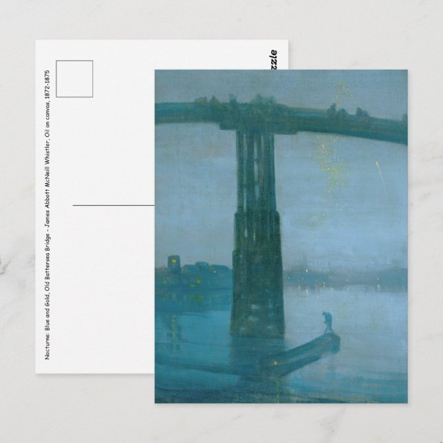 James Whistler - Nocturne, Old Battersea Bridge  Postcard (Front/Back)