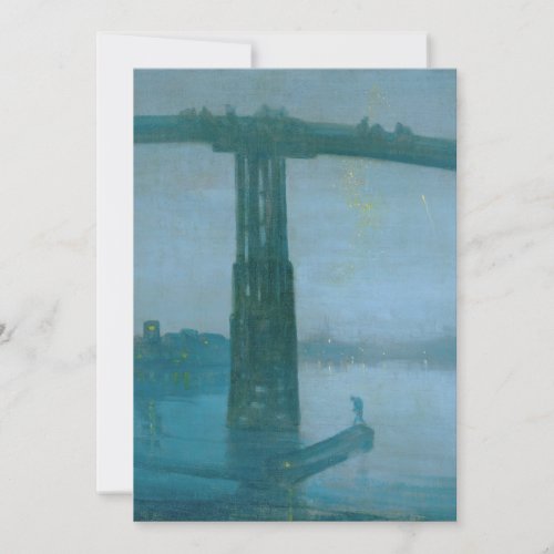 James Whistler _ Nocturne Old Battersea Bridge  Thank You Card
