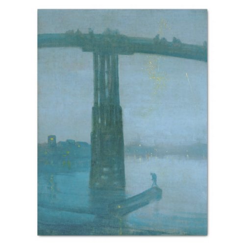 James Whistler _ Nocturne Old Battersea Bridge  Tissue Paper