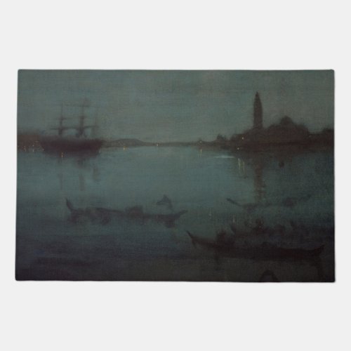 James Whistler _ Nocturne The Lagoon Venice Doormat