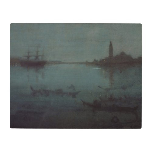 James Whistler _ Nocturne The Lagoon Venice Metal Print