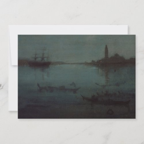 James Whistler _ Nocturne The Lagoon Venice Thank You Card