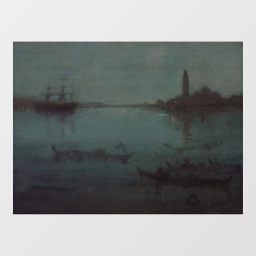 James Whistler _ Nocturne The Lagoon Venice Window Cling