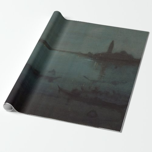 James Whistler _ Nocturne The Lagoon Venice Wrapping Paper