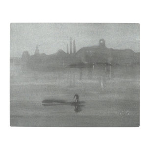 James Whistler - Nocturne: The Thames at Battersea Metal Print