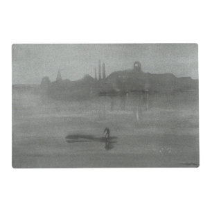 James Whistler - Nocturne: The Thames at Battersea Placemat