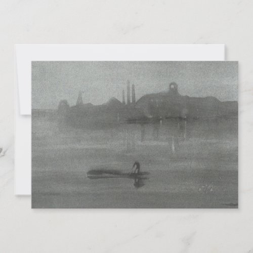 James Whistler _ Nocturne The Thames at Battersea Thank You Card