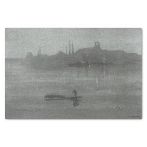James Whistler _ Nocturne The Thames at Battersea Tissue Paper