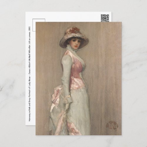 James Whistler _ Portrait of Lady Meux Postcard