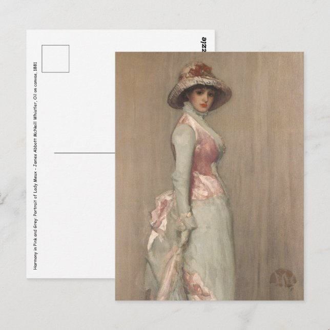 James Whistler - Portrait of Lady Meux Postcard (Front/Back)