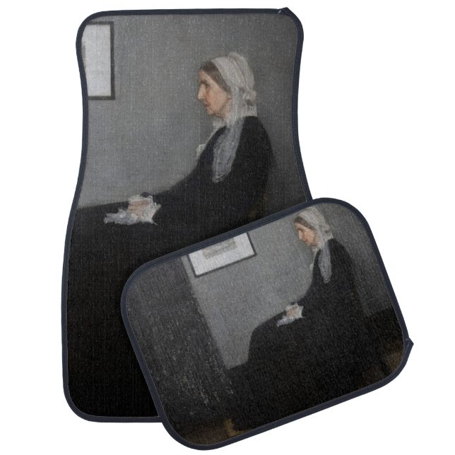 James Whistler - Portrait of the Artist's Mother Car Floor Mat (Set)
