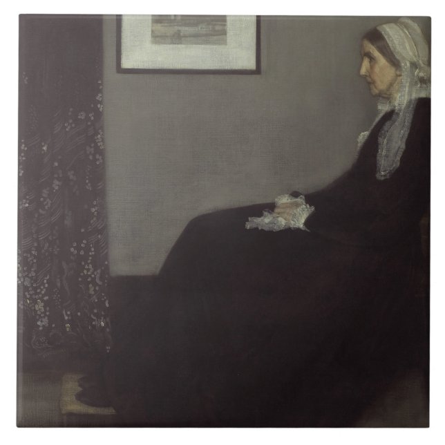 James Whistler - Portrait of the Artist's Mother Ceramic Tile (Front)