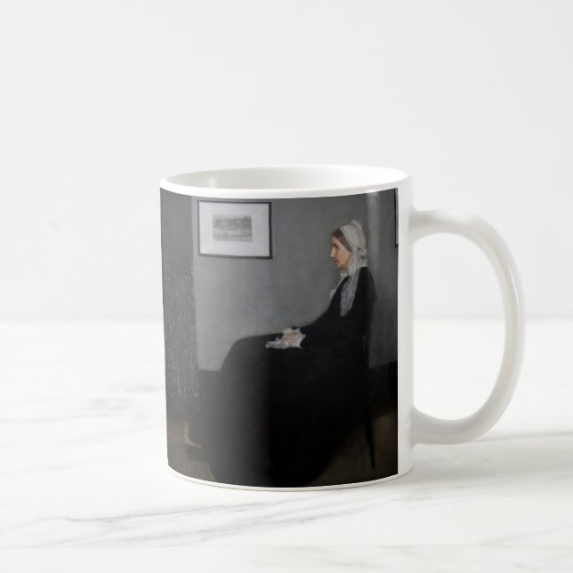James Whistler - Portrait of the Artist's Mother Coffee Mug (Right)