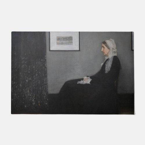 James Whistler _ Portrait of the Artists Mother Doormat