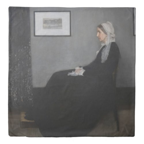 James Whistler _ Portrait of the Artists Mother Duvet Cover