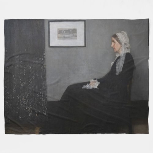 James Whistler _ Portrait of the Artists Mother Fleece Blanket