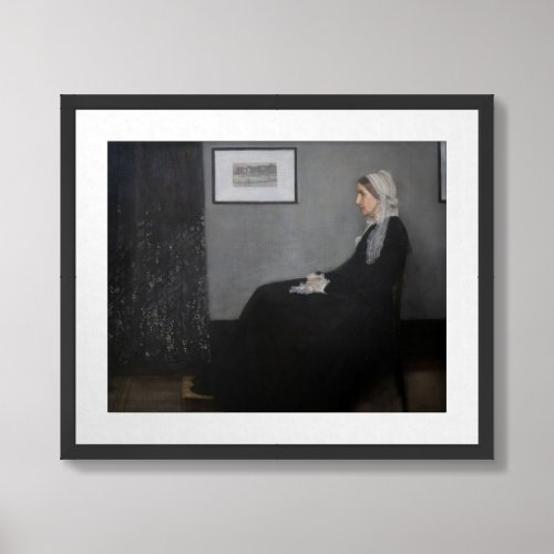 James Whistler _ Portrait of the Artists Mother Framed Art