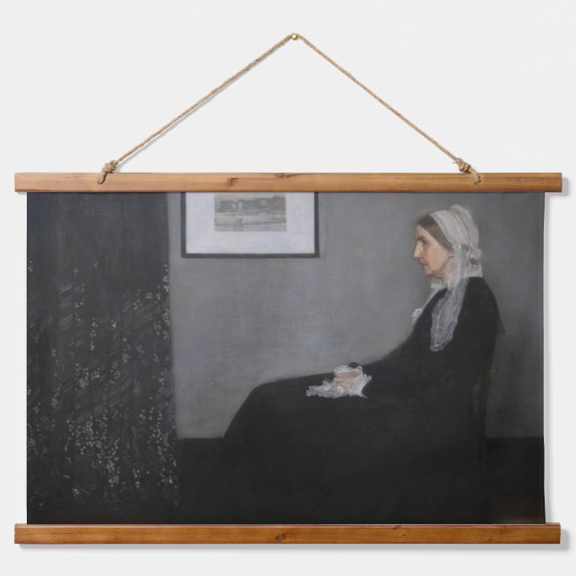 James Whistler - Portrait of the Artist's Mother Hanging Tapestry (Front)