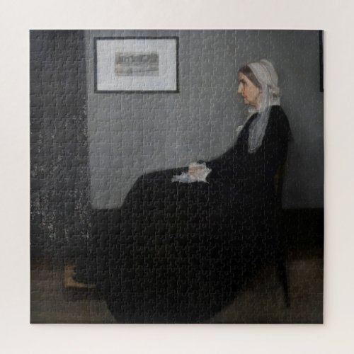 James Whistler _ Portrait of the Artists Mother Jigsaw Puzzle