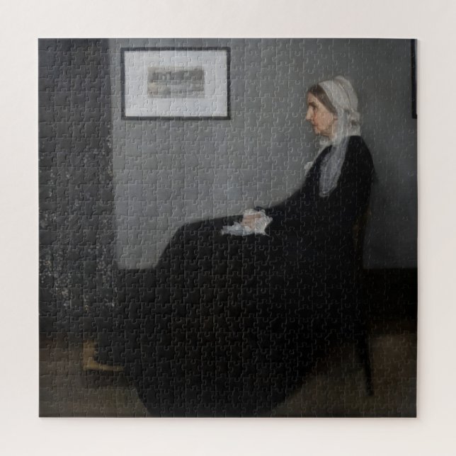 James Whistler - Portrait of the Artist's Mother Jigsaw Puzzle (Vertical)