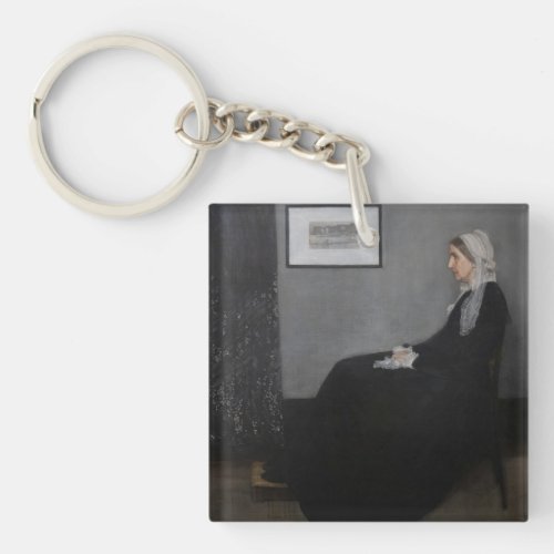James Whistler _ Portrait of the Artists Mother Keychain