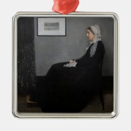 James Whistler _ Portrait of the Artists Mother Metal Ornament