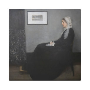 James Whistler - Portrait of the Artist's Mother Metal Print
