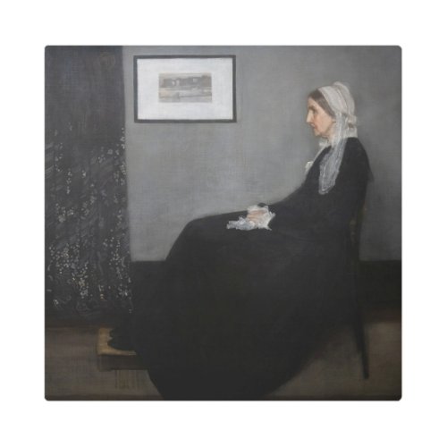 James Whistler _ Portrait of the Artists Mother Metal Print