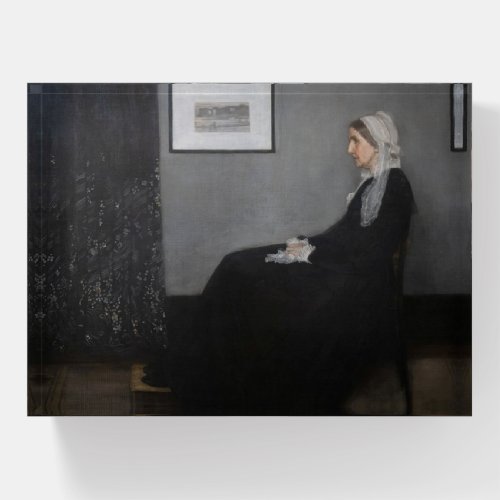 James Whistler _ Portrait of the Artists Mother Paperweight