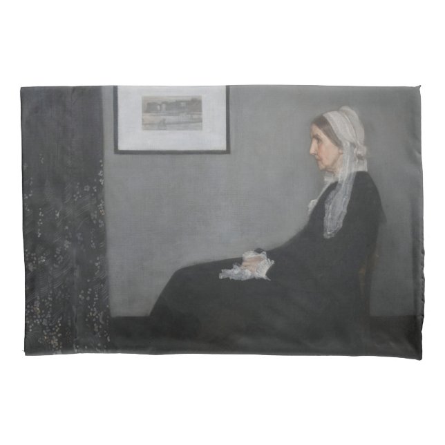 James Whistler - Portrait of the Artist's Mother Pillow Case (Front)