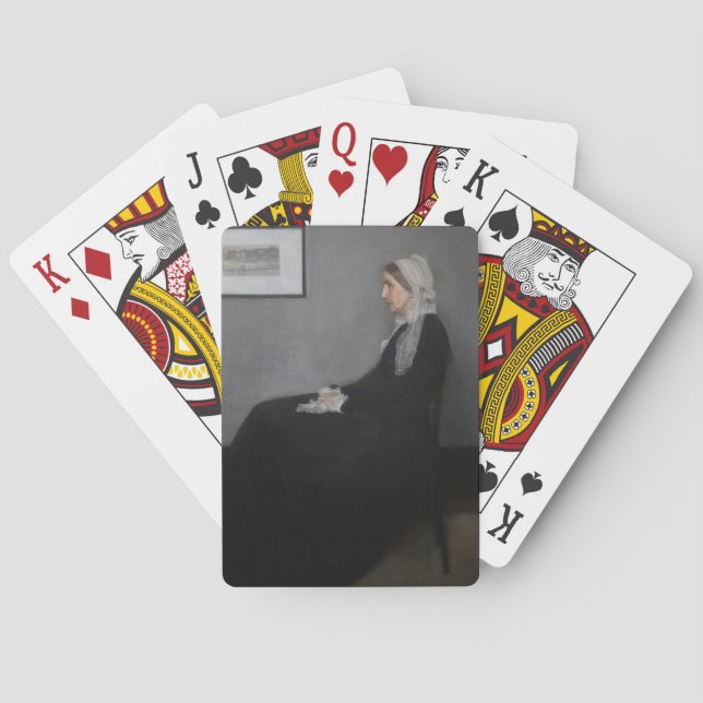 James Whistler - Portrait of the Artist's Mother Poker Cards (Back)
