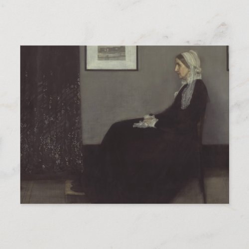 James Whistler _ Portrait of the Artists Mother Postcard