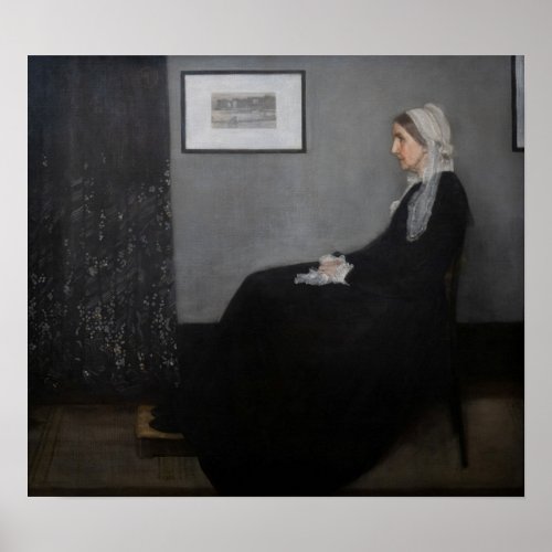 James Whistler _ Portrait of the Artists Mother Poster