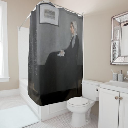 James Whistler _ Portrait of the Artists Mother Shower Curtain