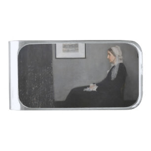 James Whistler - Portrait of the Artist's Mother Silver Finish Money Clip