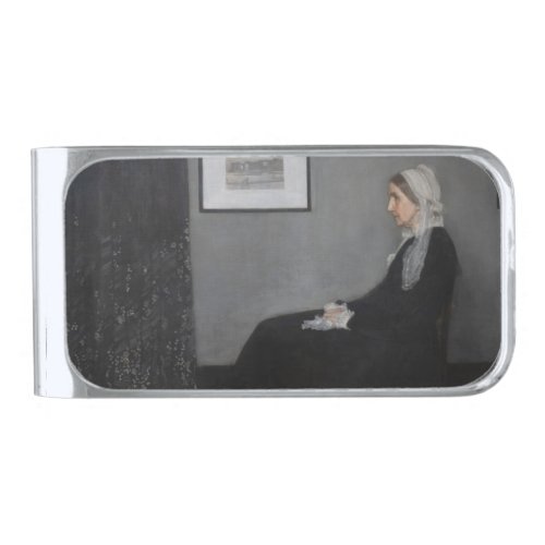 James Whistler _ Portrait of the Artists Mother Silver Finish Money Clip
