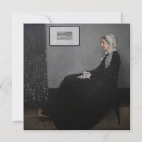 James Whistler _ Portrait of the Artists Mother Thank You Card