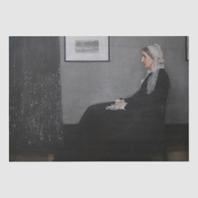 James Whistler - Portrait of the Artist's Mother Tissue Paper (Front)