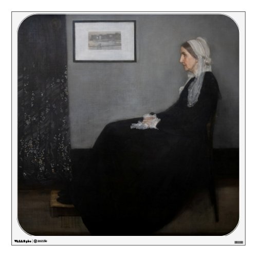 James Whistler _ Portrait of the Artists Mother Wall Decal