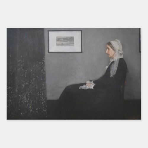 James Whistler _ Portrait of the Artists Mother Wrapping Paper Sheets