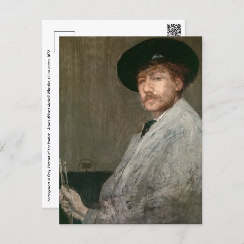 James Whistler _ Portrait of the Painter Postcard