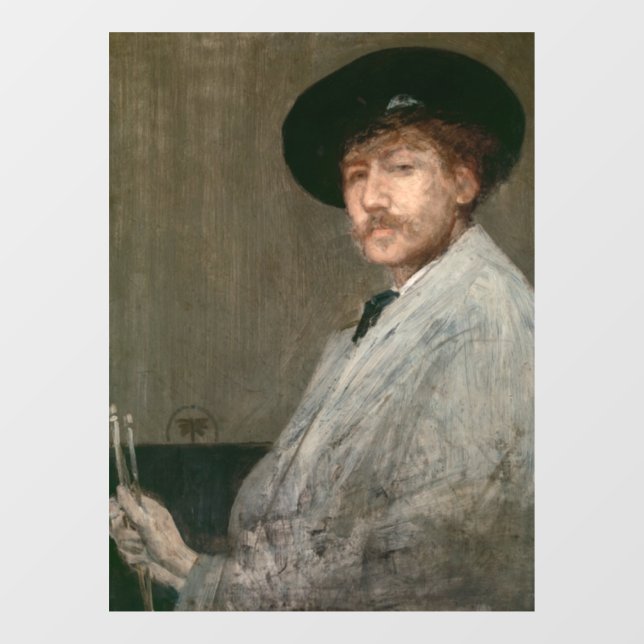 James Whistler - Portrait of the Painter Window Cling (Sheet)