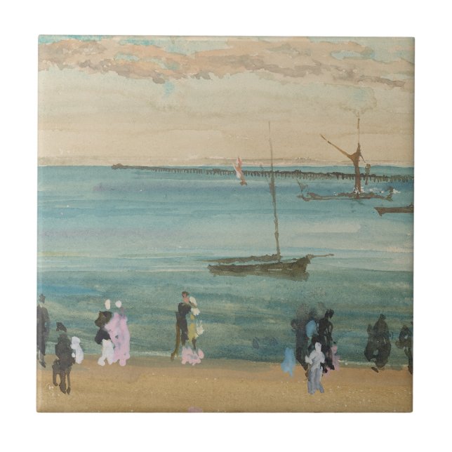 James Whistler - Southend Pier Ceramic Tile (Front)