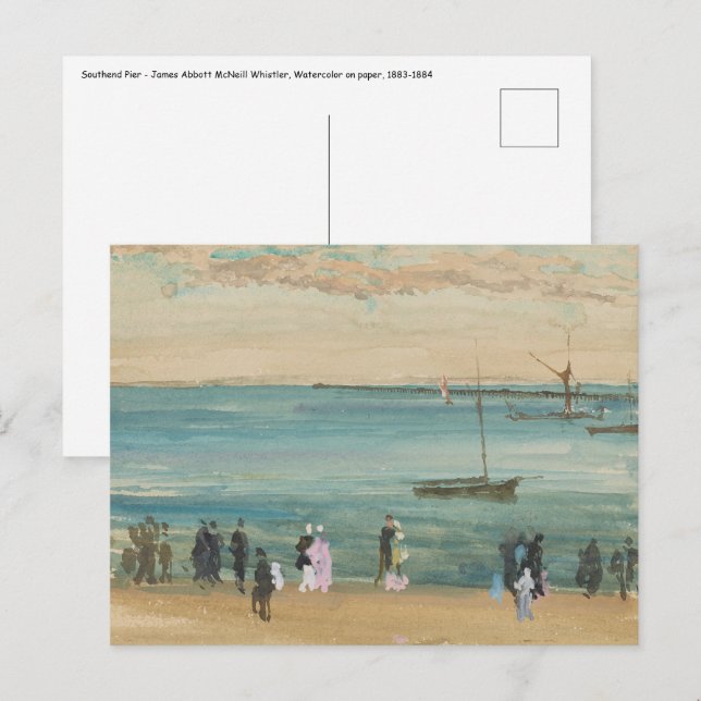 James Whistler - Southend Pier Postcard (Front/Back)