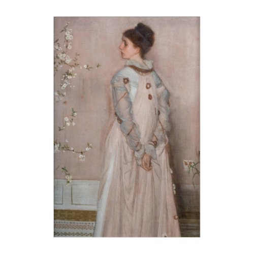 James Whistler _ Symphony in Flesh Colour and Pink Acrylic Print