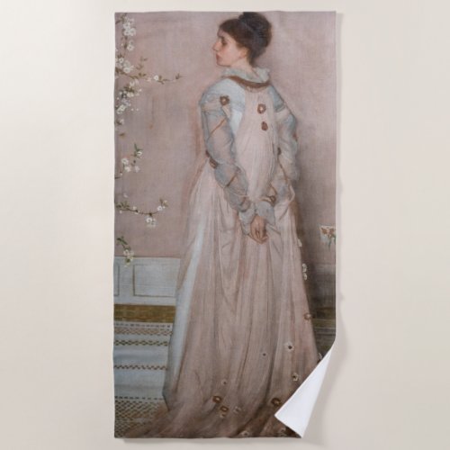 James Whistler _ Symphony in Flesh Colour and Pink Beach Towel